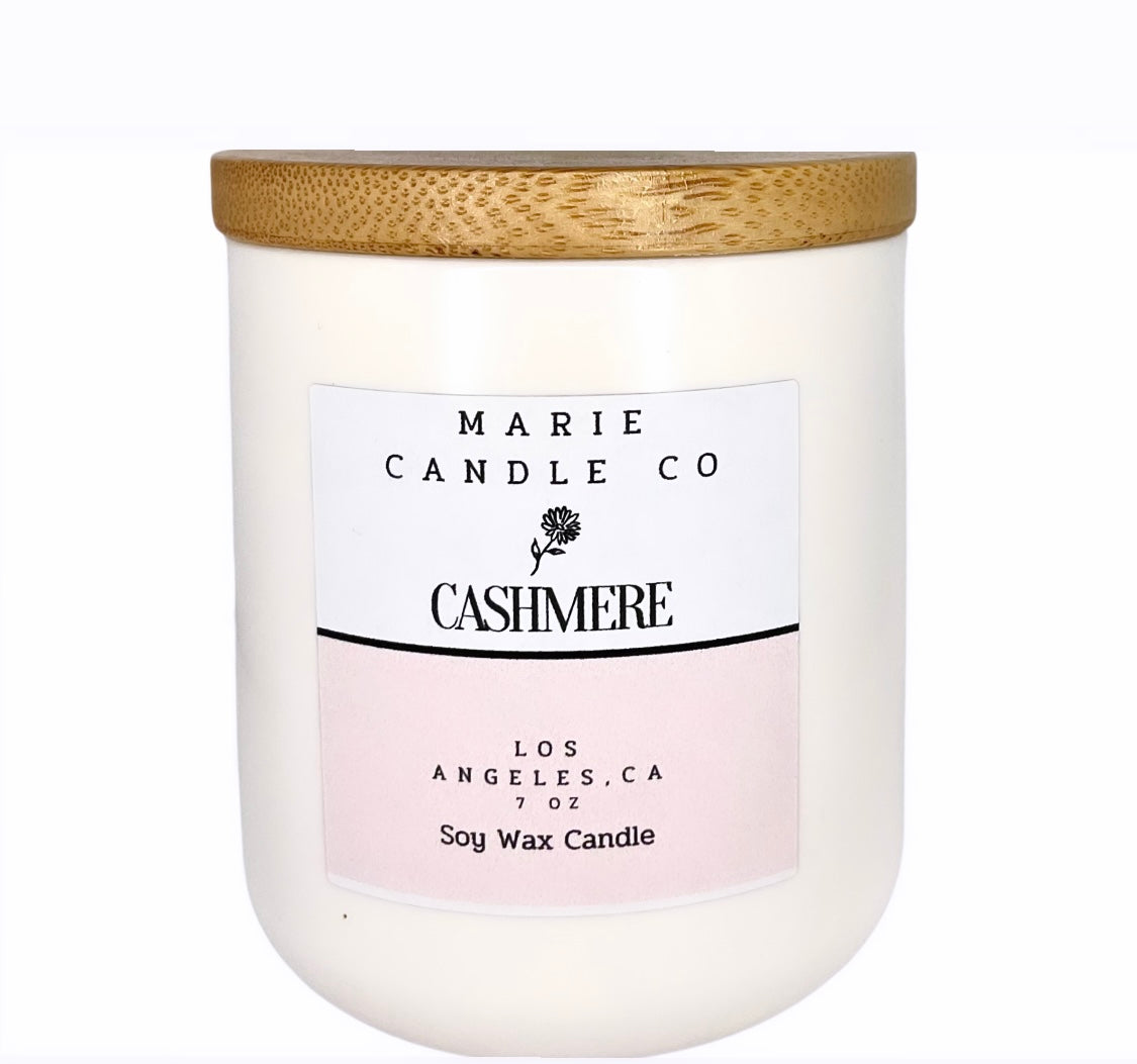 Luxury soy wax candle Cashmere fragrance