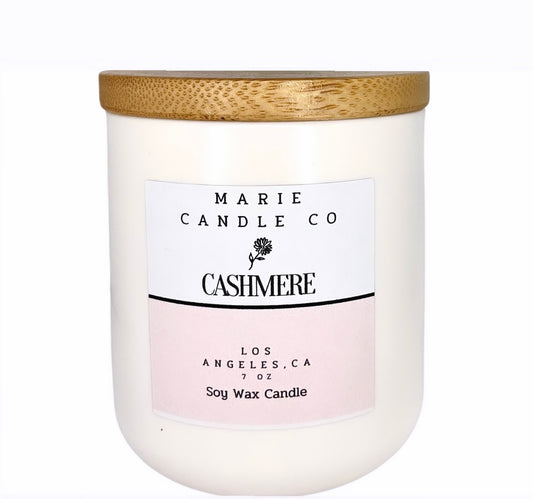 Luxury soy wax candle Cashmere fragrance